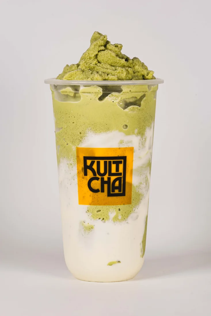 Milky Matcha Frappe — bubble tea and Vietnamese coffee at Kultcha, Cairns Central