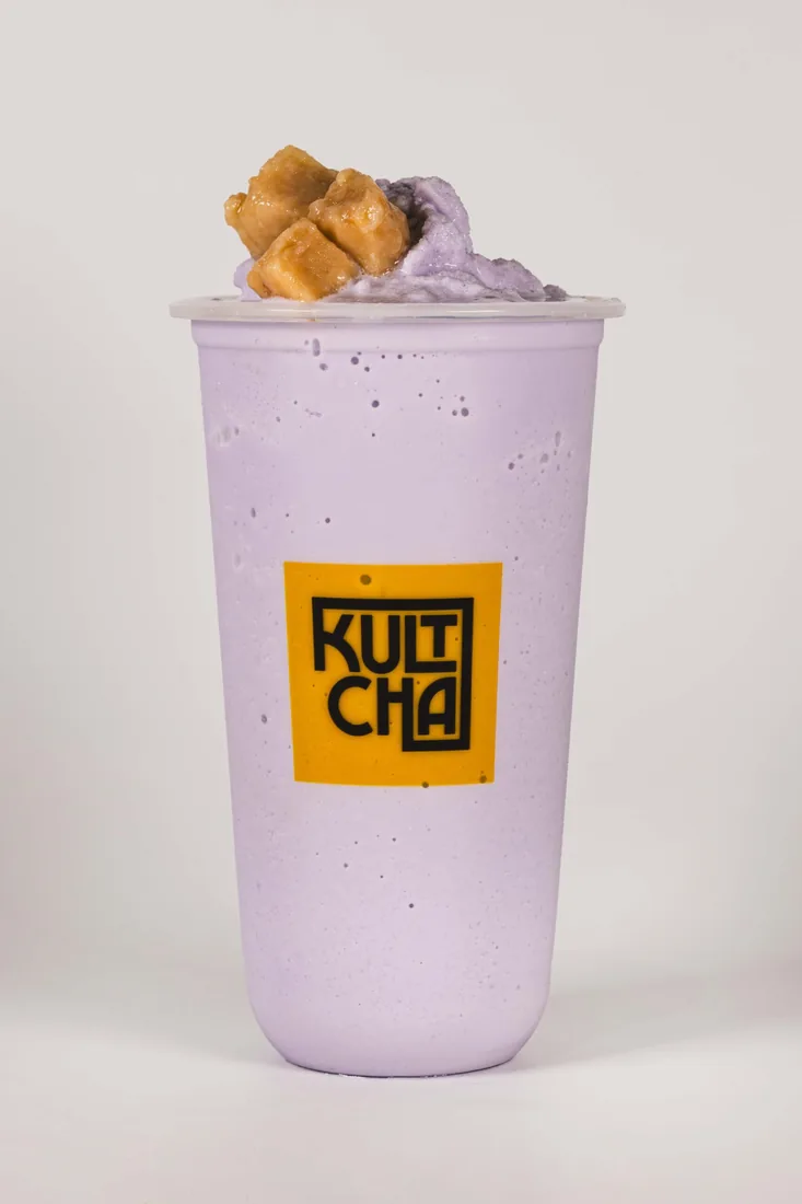 Taro Dream Frappe — bubble tea and Vietnamese coffee at Kultcha, Cairns Central